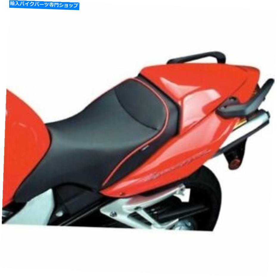 シート サージェントワールドスポーツシートブラックw / BLKアクセントのためのホンダvfr800インターセプター2002-09 Sargent World Sport Seat Black W/Blk Accent for Honda VFR800 Interceptor 2002-09【並行輸入品】
