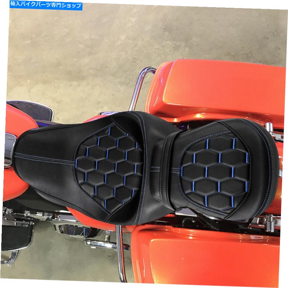 シート PUレザードライバ＆旅客シートフィットハーレーCVO LIMITED FLHTKSE 2009-2021 PU Leather Driver & Passenger Seat Fit For Harley CVO Limited FLHTKSE 2009-2021【並行輸入品】