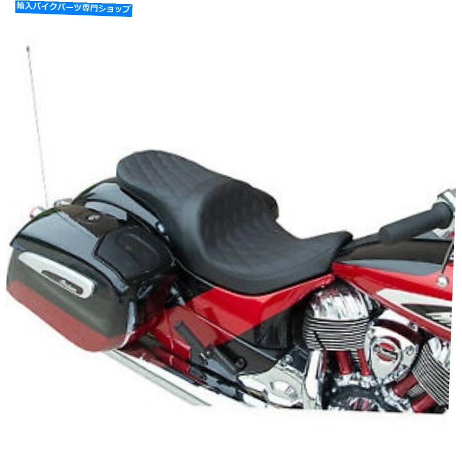 シート ドラッグスペシャリーロープロファイルツーリングシートダブルダイヤモンドブラックソーラーリフレクティブ Drag Specialties Low Profile Touring Seat Double Diamond Black Solar Reflective【並行輸入品】