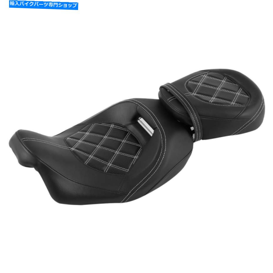 シート ハーレーツーリングCVO Electra Glide 2009-2020 2019のための運転席の助手席の2つアップ Driver Passenger Seat Two Up For Harley Touring CVO Electra Glide 2009-2020 2019【並行輸入品】