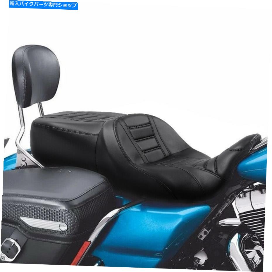 シート ブラックライダー＆旅客席フィットハーレーCVO Street Glide Flhxse 2009-2021 Black Rider & Passenger Seat Fit For Harley CVO Street Glide FLHXSE 2009-2021【並行輸入品】