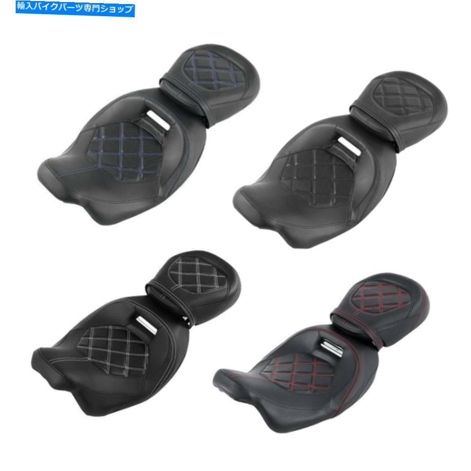 シート ハーレーストリートグライドロードグライドロードキング09-21 18 Rider Passenger Seat Fit For Harley Street Glide Road Glide Road King 09-21 18【並行輸入品】