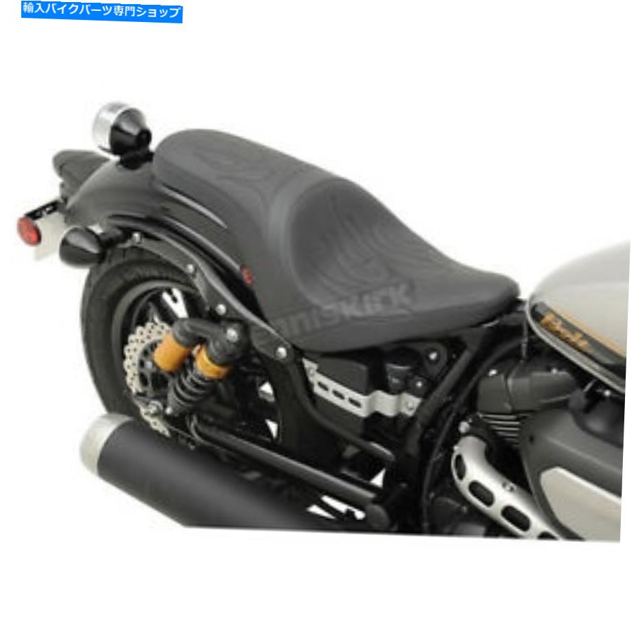シート Drag Specialties Black Flame Stitch Predator Seet - 0810-1810 Drag Specialties Black Flame Stitch Predator Seat - 0810-1810【並行輸入品】