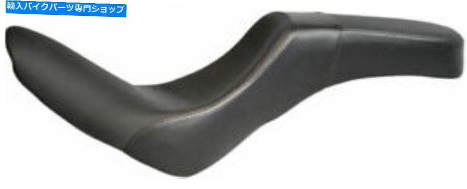 シート ダニーグレースムーズブラックビニール平日2アップフロントリアシートハーレー18-20ソフト Danny Gray Smooth Black Vinyl Weekday 2-Up Front Rear Seat Harley 18-20 Softail【並行輸入品】