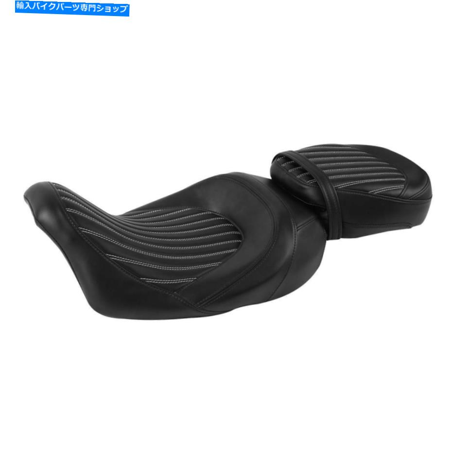 シート PUレザードライバ＆旅客席フィットハーレーツーリングロードグライドFLTRX 09-21 PU Leather Driver & Passenger Seat Fit For Harley Touring Road Glide FLTRX 09-21【並行輸入品】