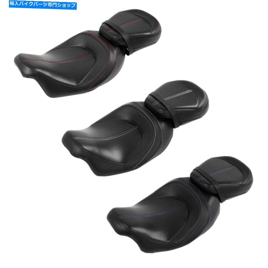 シート ハーレーツーリングロードグライドストリートグライド09-21 17のためのドライバー＆旅客シートフィット Driver & Passenger Seat Fit For Harley Touring Road Glide Street Glide 09-21 17【並行輸入品】