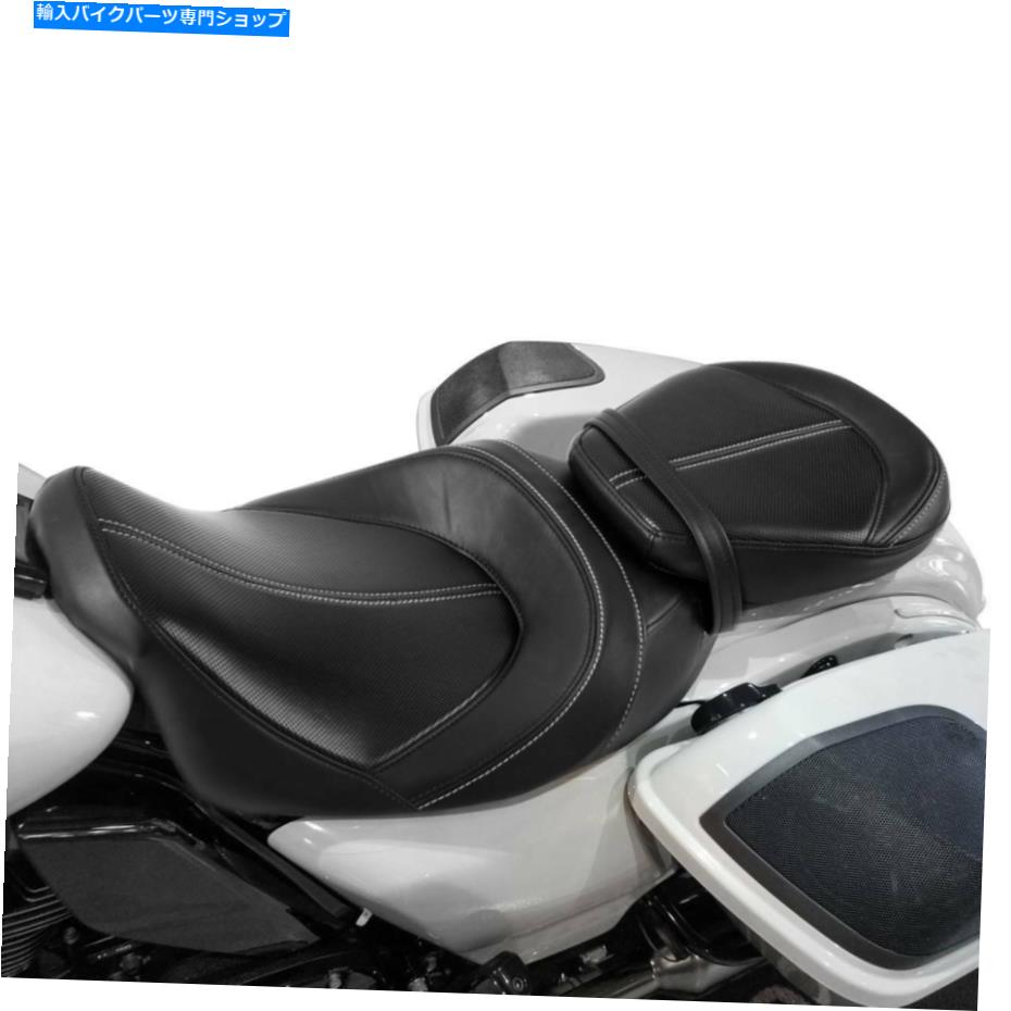 シート ハーレーツーリングCVO Electra Street Road Glide 09アップ Driver Passenger Seat Fit For Harley Touring CVO Electra Street Road Glide 09-Up【並行輸入品】