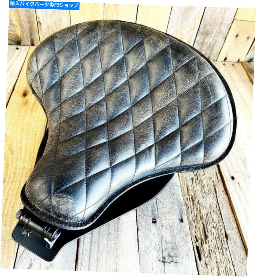シート 2000-2017ハーレーソフトスプリングシートマウントキットトラクターBlkdisダイヤモンドレザー 2000-2017 Harley Softail Spring Seat Mounting Kit Tractor BlkDis Diamond Leather【並行輸入品】