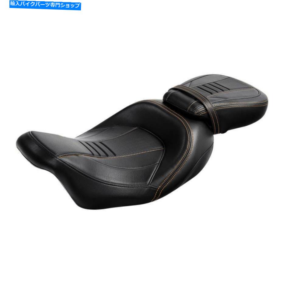 シート ハーレーツーリングElectra Street Glide 2009-2021 19のためのドライバー＆旅客シートフィット Driver & Passenger Seat Fit For Harley Touring Electra Street Glide 2009-2021 19【並行輸入品】