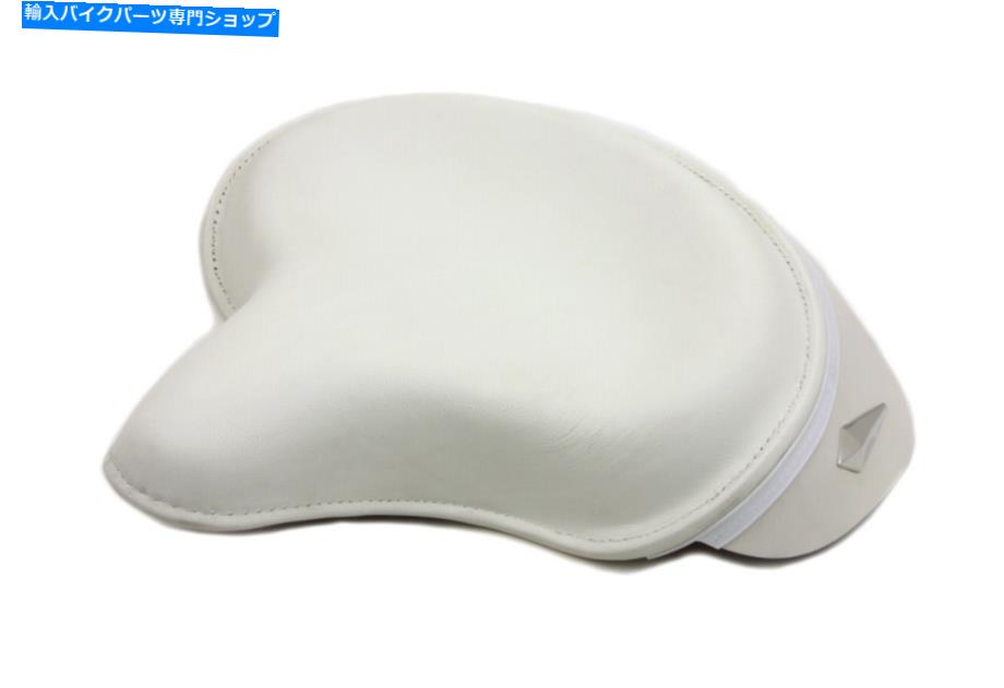 シート ホワイトレザー警察スタイルソロシートフィットハーレーダビッドソン White Leather Police Style Solo Seat fits Harley-Davidson【並行輸入品】