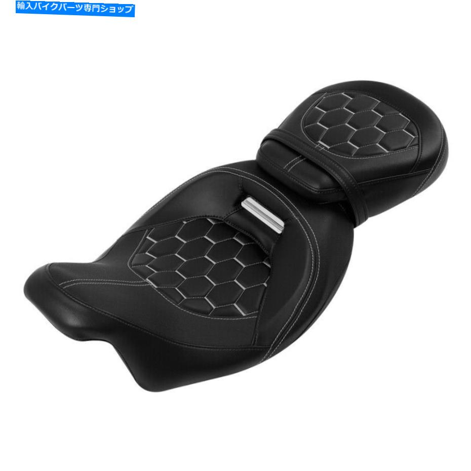 シート ハーレーツーリングエレクトラグライドロードグライド2009-2021のためのドライバー+旅客シートフィット Driver+Passenger Seat Fit For Harley Touring Electra Glide Road Glide 2009-2021【並行輸入品】