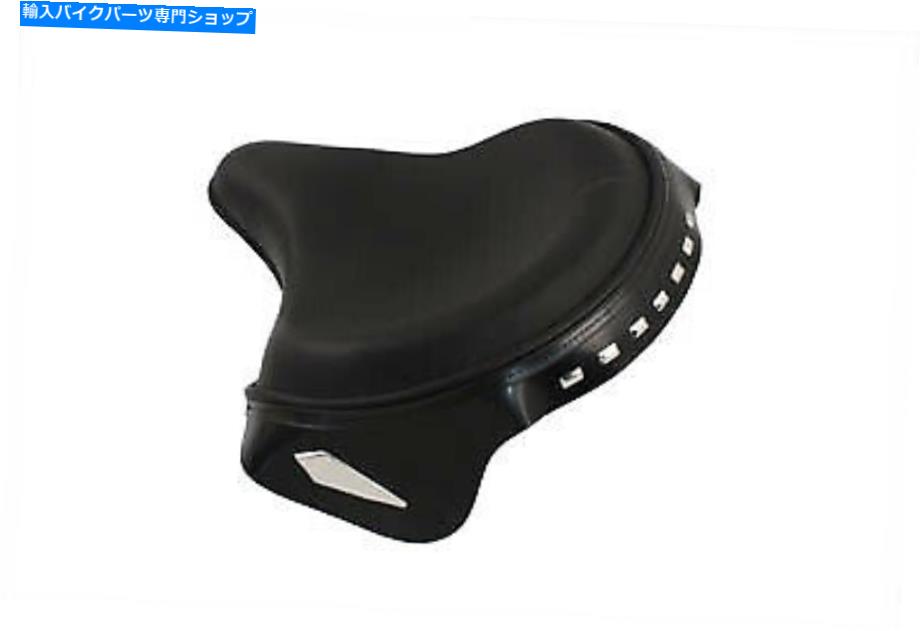 シート スピアーズが付いている警察のスタイルの黒いソロの座席ハーレー - ダビッドソン Police Style Black Solo Seat with Spears fits Harley-Davidson【並行輸入品】