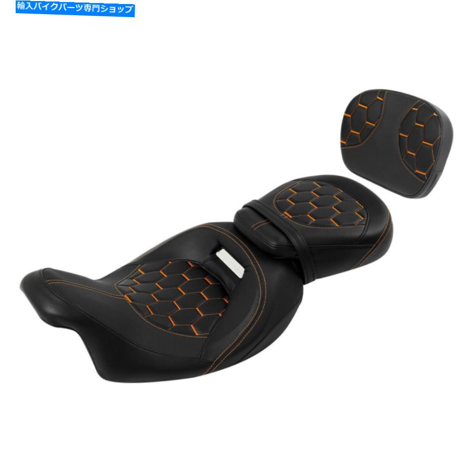 シート ライダーの助手席の背もたれの背景パッドフィットハーレーツーリングストリートグライド2009-2021 Rider Passenger Seat Backrest Pad Fit For Harley Touring Street Glide 2009-2021【並行輸入品】 78,726円
