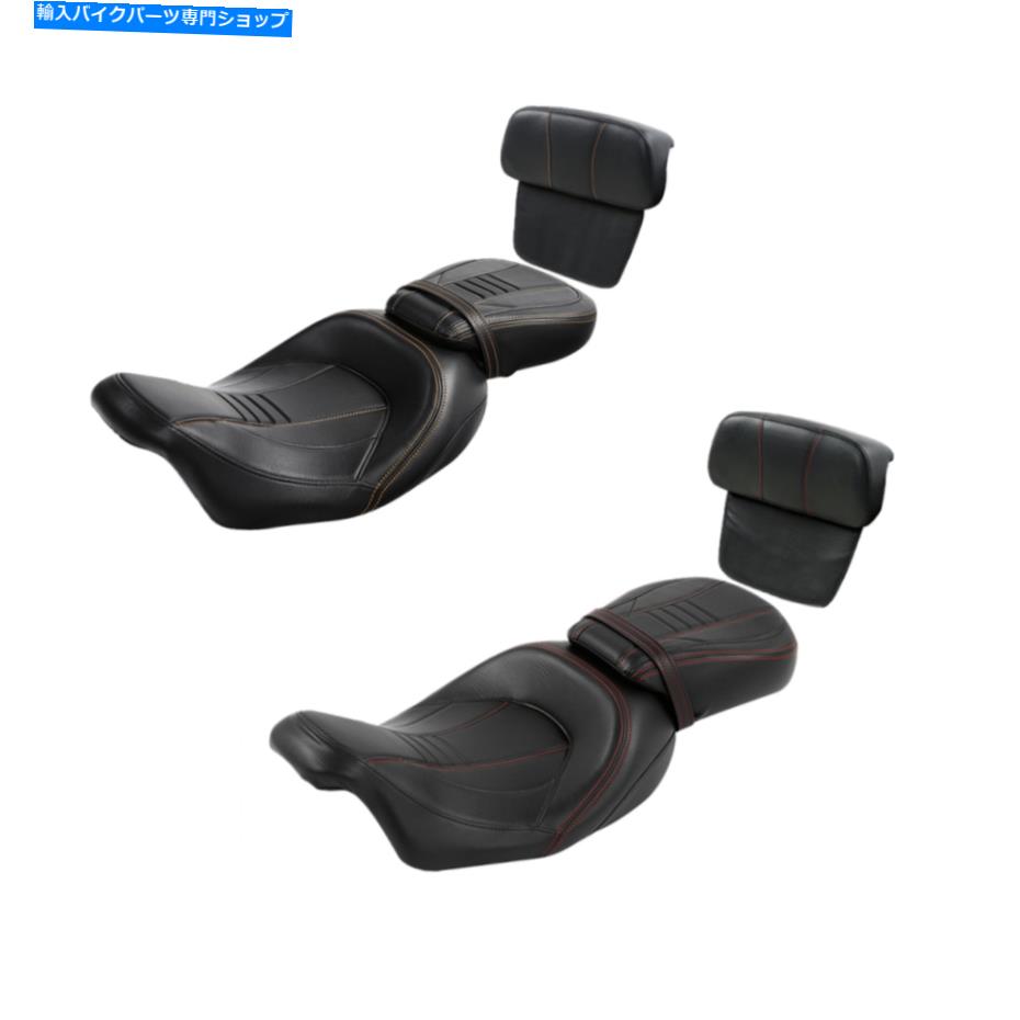 シート 運転席の助手席＆背もたれのフィット＆ハーレーツーリングElectra Glide 14-21 2018 Driver Passenger Seat & Backrest Fit For Harley Touring Electra Glide 14-21 2018【並行輸入品】