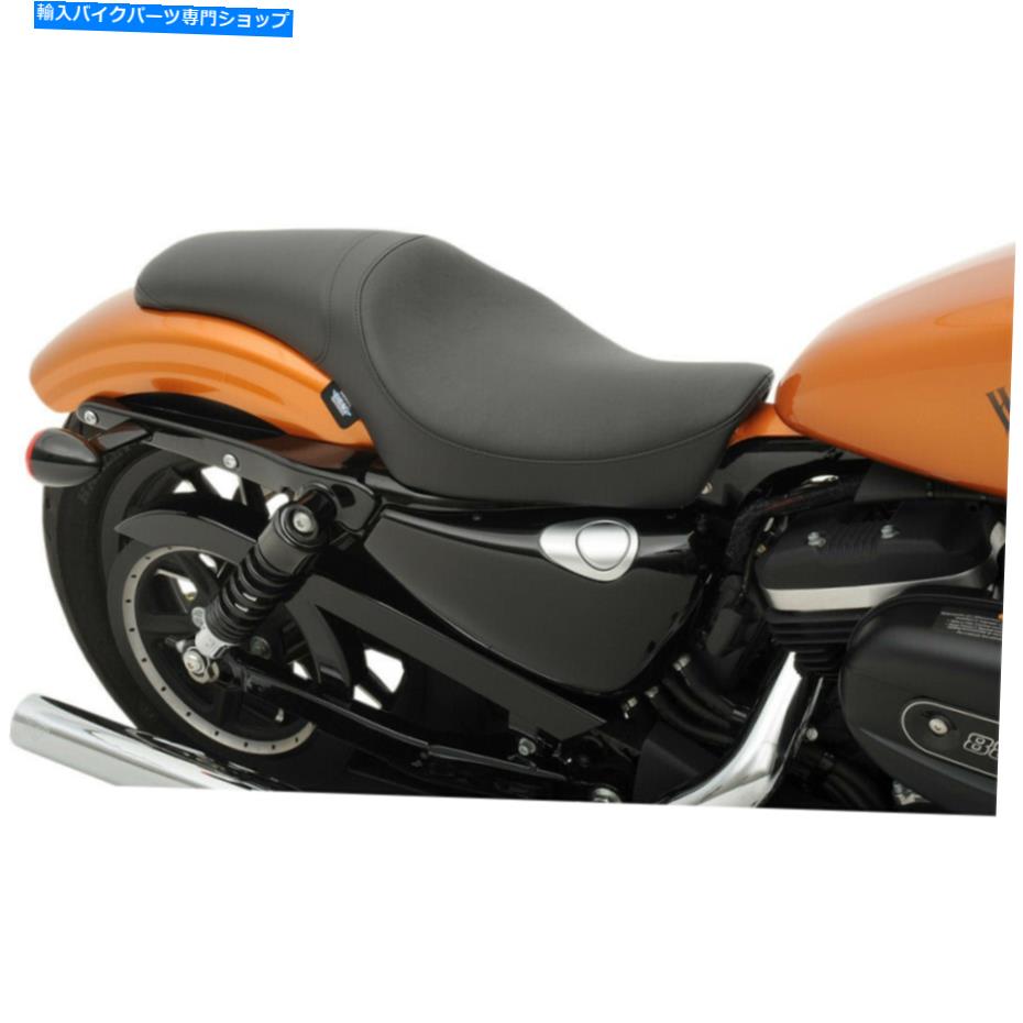シート Drag Specialties Predator 2アップシート - スムーズ - XL '10 +（ブラック）0804-0601 Drag Specialties Predator 2-Up Seat - Smooth - XL '10+ (Black) 0804-0601【並行輸入品】