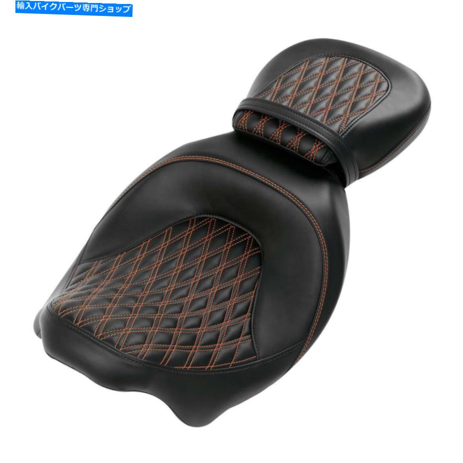 シート ブラックライダードライバー旅客ピリオンシートフィットハーレーロードストリートグライド09-21 Black Rider Driver Passenger Pillion Seat Fit For Harley Road Street Glide 09-21【並行輸入品】