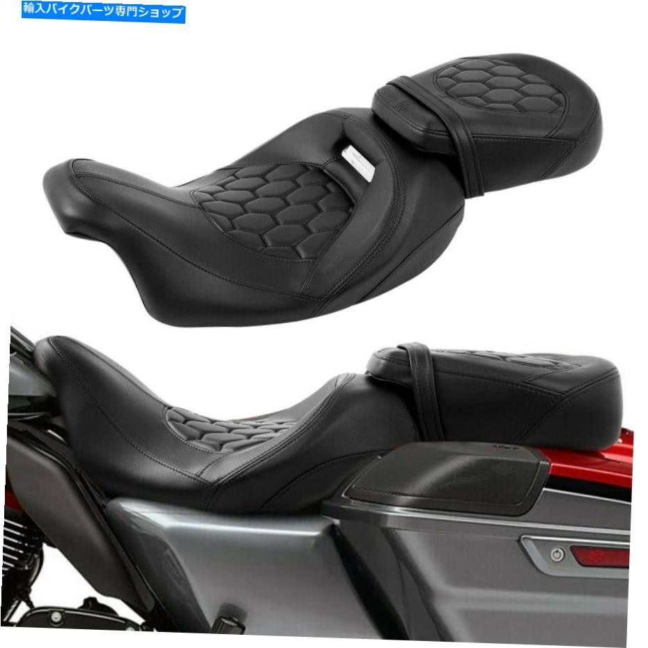 シート Black Driver＆Passenger Seet Fit Harley Touring CVO Limited Flhtkse 09-21 Black Driver & Passenger Seat Fit For Harley Touring CVO Limited FLHTKSE 09-21【並行輸入品】