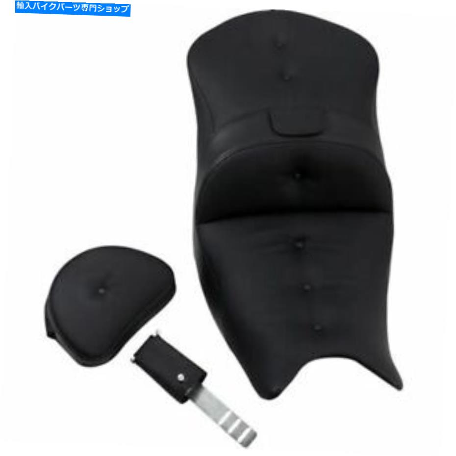 シート Saddlemen Roadsofaピロートップシート背もたれ - H18-07-181BR Saddlemen Roadsofa Pillow Top Seat with Drivers Backrest - H18-07-181BR【並行輸入品】