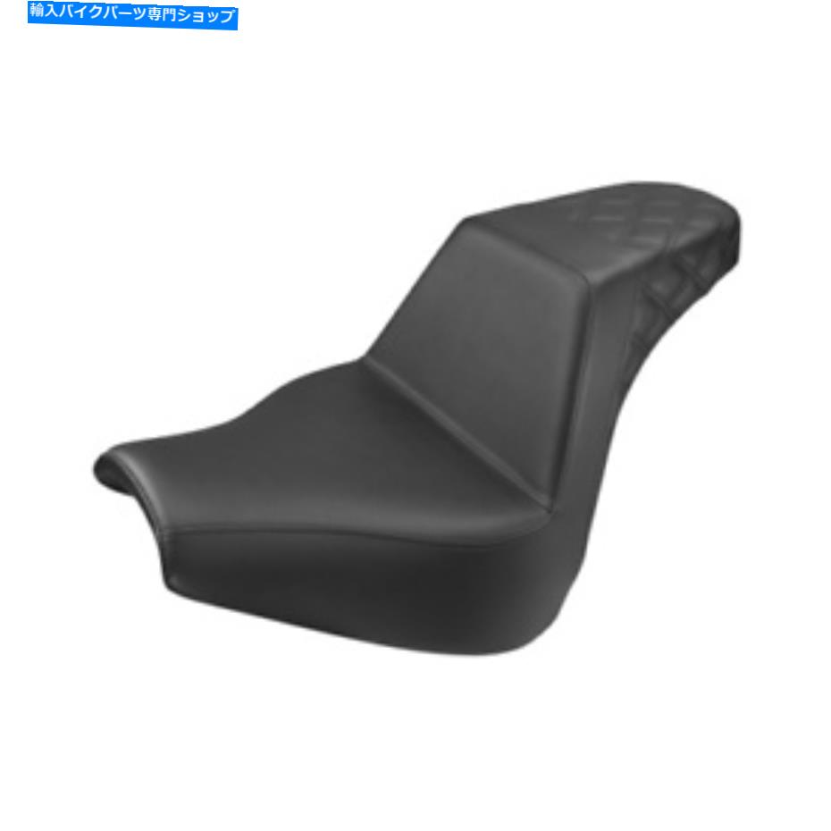 シート Saddlemen Step-harley suspails - リアラティスステッチ - 818-31-173 Saddlemen Step-Up Seat for Harley Softails - Rear Lattice Stitched - 818-31-173【並行輸入品】