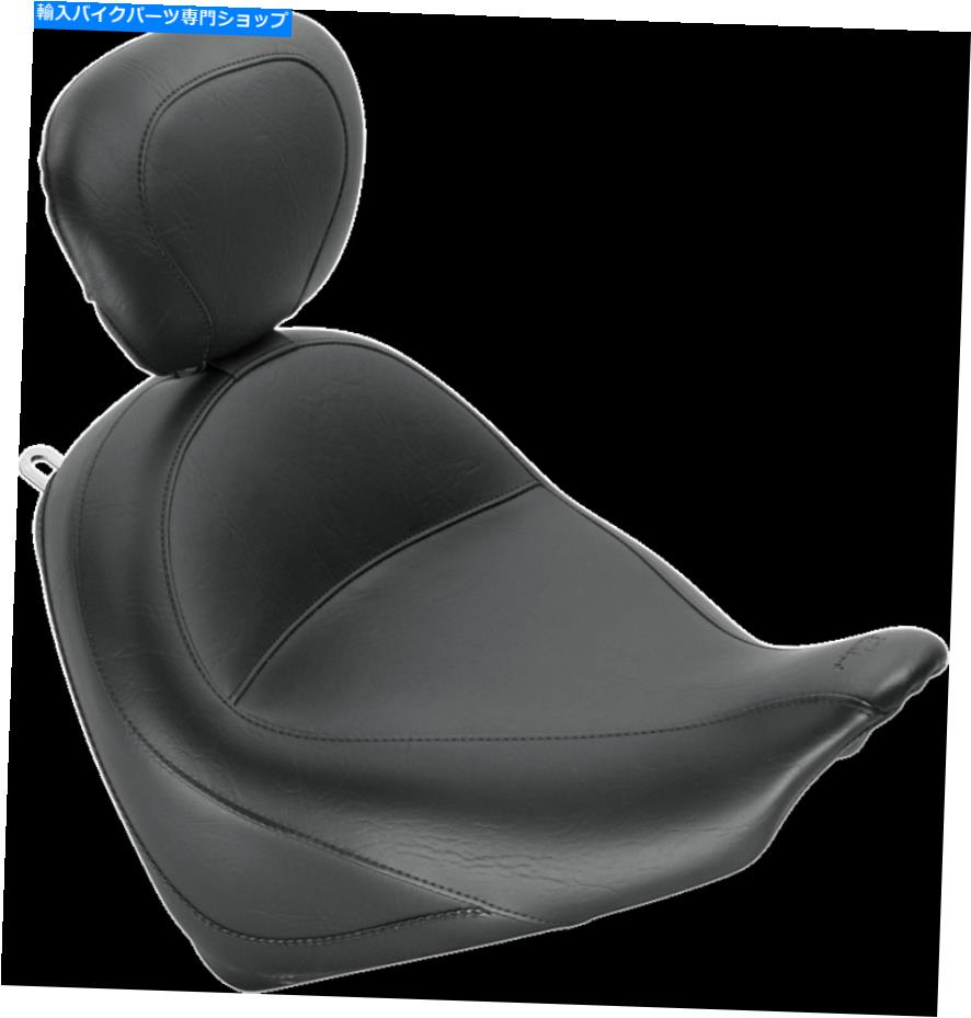 シート マスタング - 79628 - ドライバーの背もたれ、ヴィンテージのワイドツーリングソロの座席 Mustang - 79628 - Wide Touring Solo Seat with Driver Backrest, Vintage【並行輸入品】｜Us Custom Parts Shop USDM