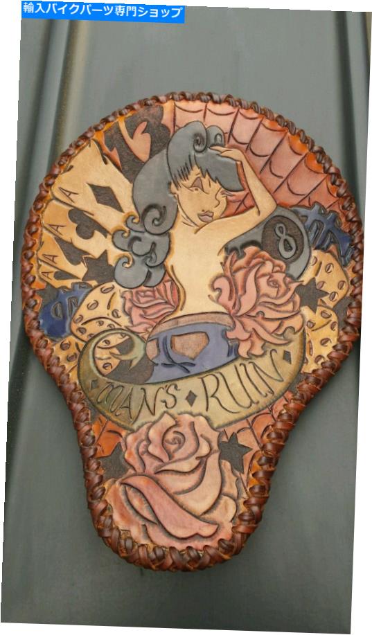 シート 手工具ソロシート Hand tooled solo seat【並行輸入品】|Us Custom Parts Shop USDM