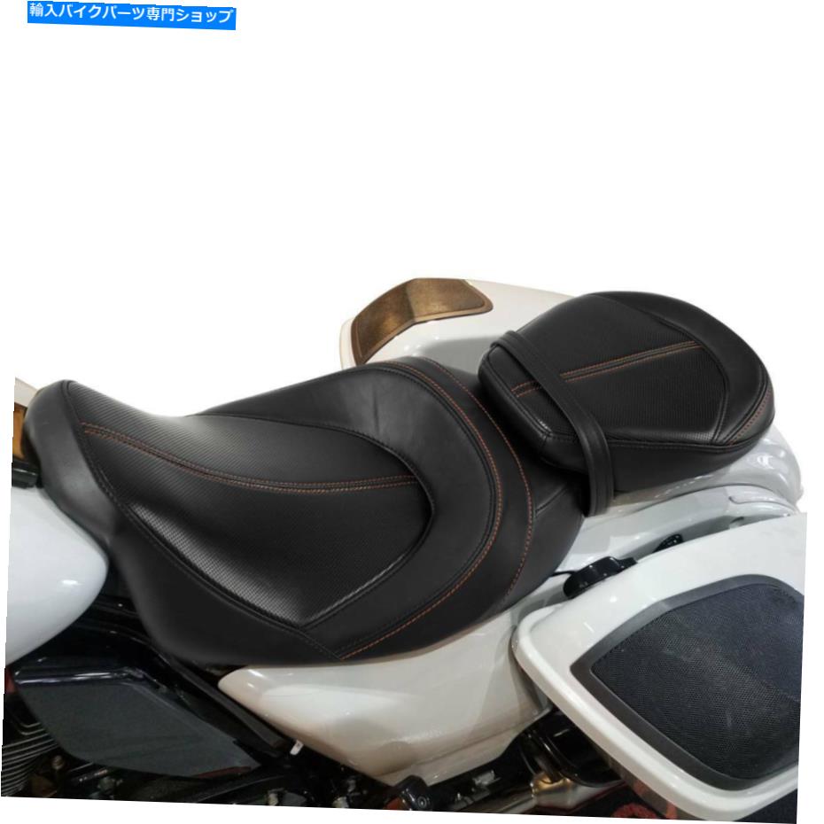 シート ブラックドライバー旅客席ピリオンフィットハーレーツーリングストリートグライド09-21 16 Black Driver Passenger Seat Pillion Fit For Harley Touring Street Glide 09-21 16【並行輸入品】