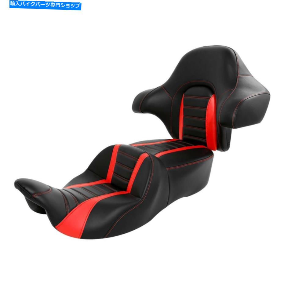 シート ブラックレッドドライバーの助手席背もたれ用ハーレーツーリングCVO TRI Glide 14-20 Black Red Driver Passenger Seat Backrest For Harley Touring CVO Tri Glide 14-20【並行輸入品】 95,808円