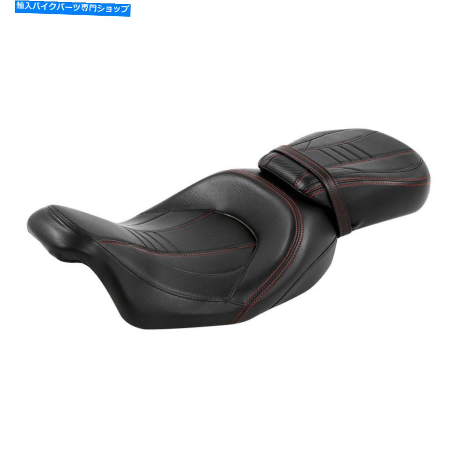 シート ブラックドライバー旅客ピリオンシートフィットCVOロードグライド09アップ Black Driver Passenger Pillion Seat Fit For Harley Touring CVO Road Glide 09-Up【並行輸入品】