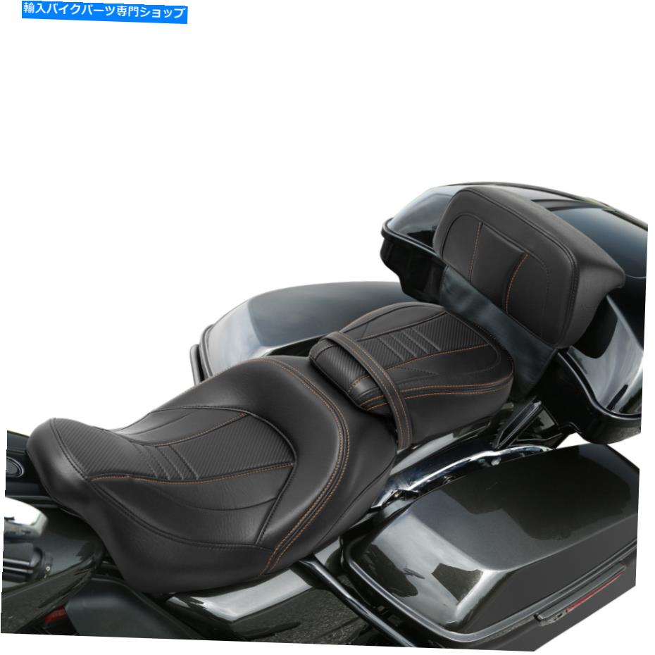 シート ハーレーエレクトラストリートグライド2014アップのライダードライバー旅客シート背もたれ Rider Driver Passenger Seat Backrest Fit For Harley Electra Street Glide 2014-Up【並行輸入品】