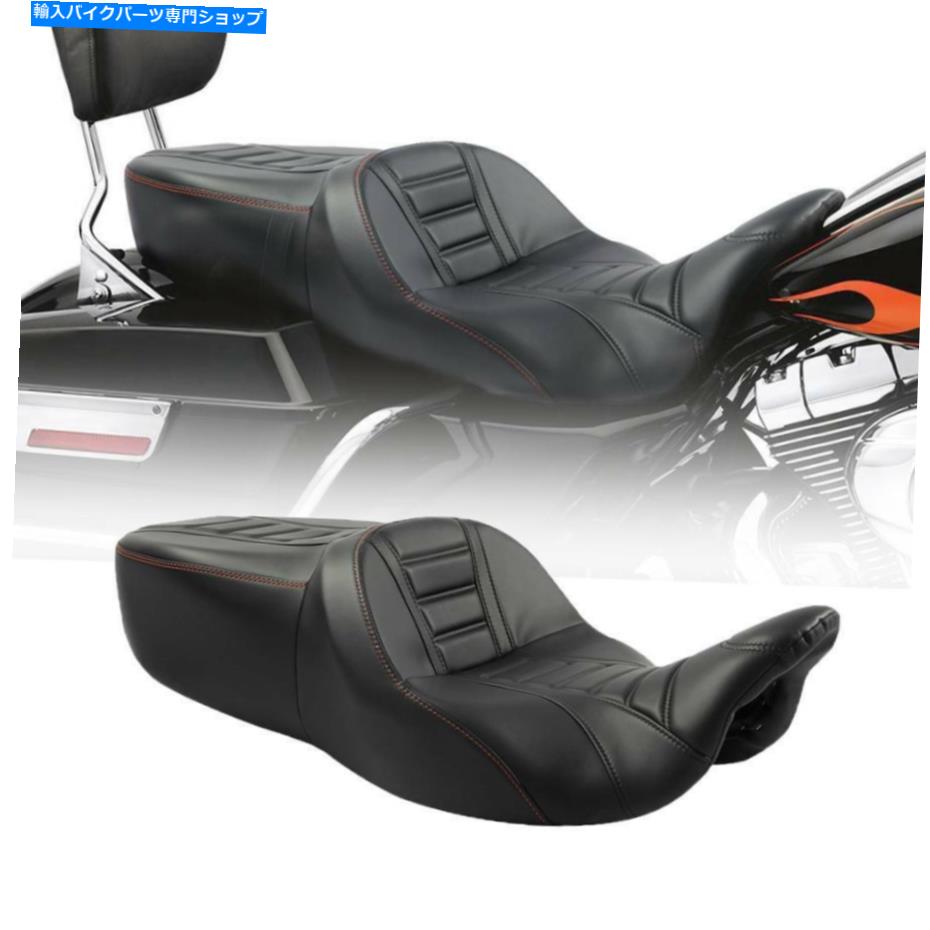 シート 旅客ライダー運転席フィットハーレーツーリングストリートグライドロード王09-20 Passenger Rider Driver Seat Fit For Harley Touring Street Glide Road King 09-20【並行輸入品】