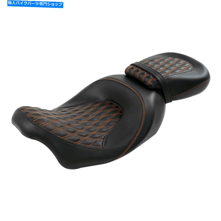 シート ハーレーツーリングFL Electra Glide 09+のためのライダードライバーの乗客のピリオンシートフィット Rider Driver Passenger Pillion Seat Fit For Harley Touring FL Electra Glide 09+【並行輸入品】