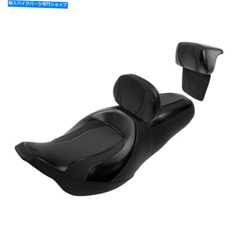 シート ブラック旅客運転席の背もたれのハーレーツーリングエレクトラグライド14-21 Black Passenger Driver Seat Backrest Fit For Harley Touring Electra Glide 14-21【並行輸入品】
