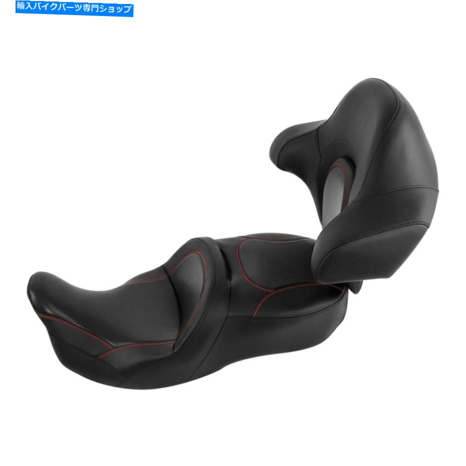 シート ワンピースドライバーの助手席W /ハーレーツーリング14-21のための乗客パッドフィット One Piece Driver Passenger Seat w/ Passenger Pad Fit For Harley Touring 14-21【並行輸入品】
