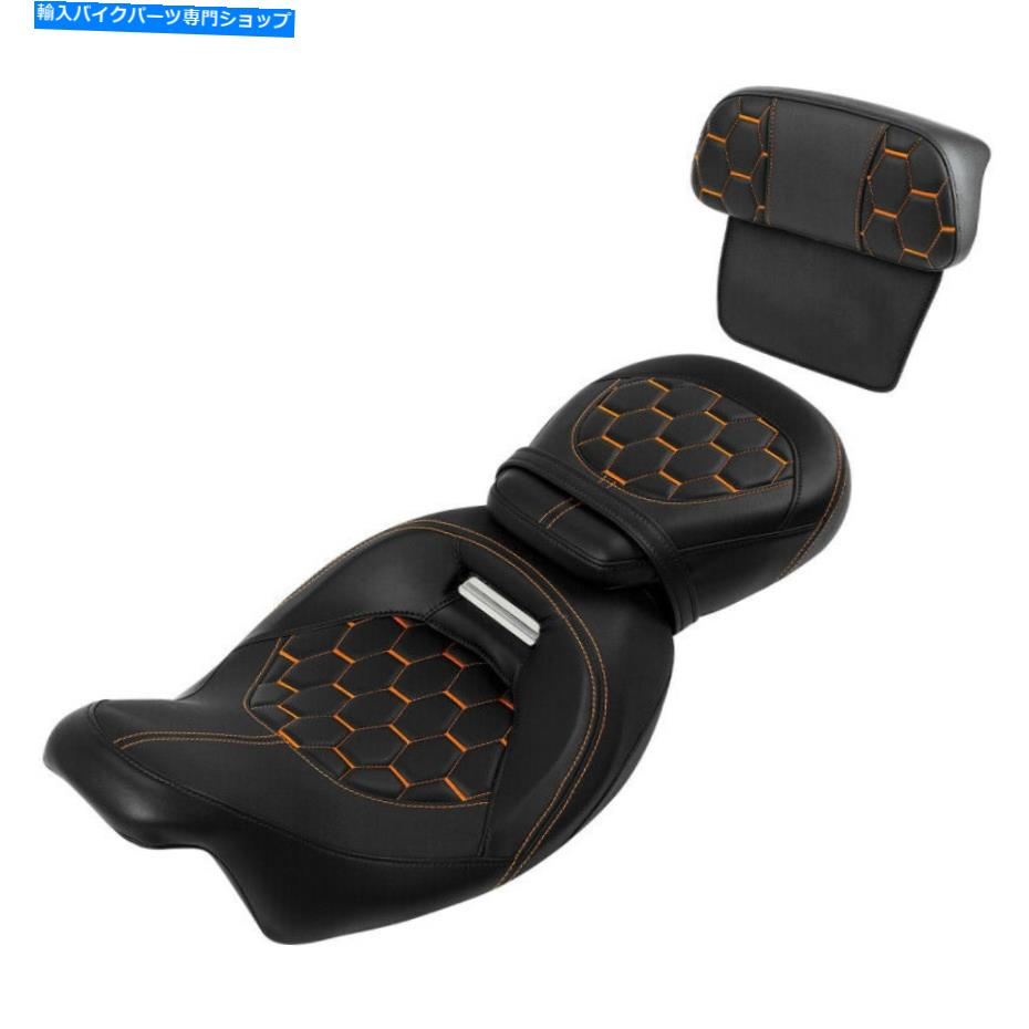 シート ドライバー&旅客座席&背もたれパッドフィットハーレーツーリング2014-2021 2020 Driver & Passenger Seat & Backrest Pad Fit For Harley Touring 2014-2021 2020 New【並行輸入品】