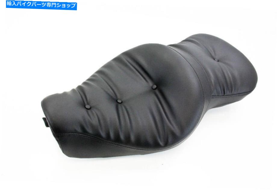 シート ドラッグスペシャリー広い薄型ピローシート、ブラック0804-0297 Drag Specialties Wide Low-Profile Pillow Seat, Black 0804-0297【並行輸入品】