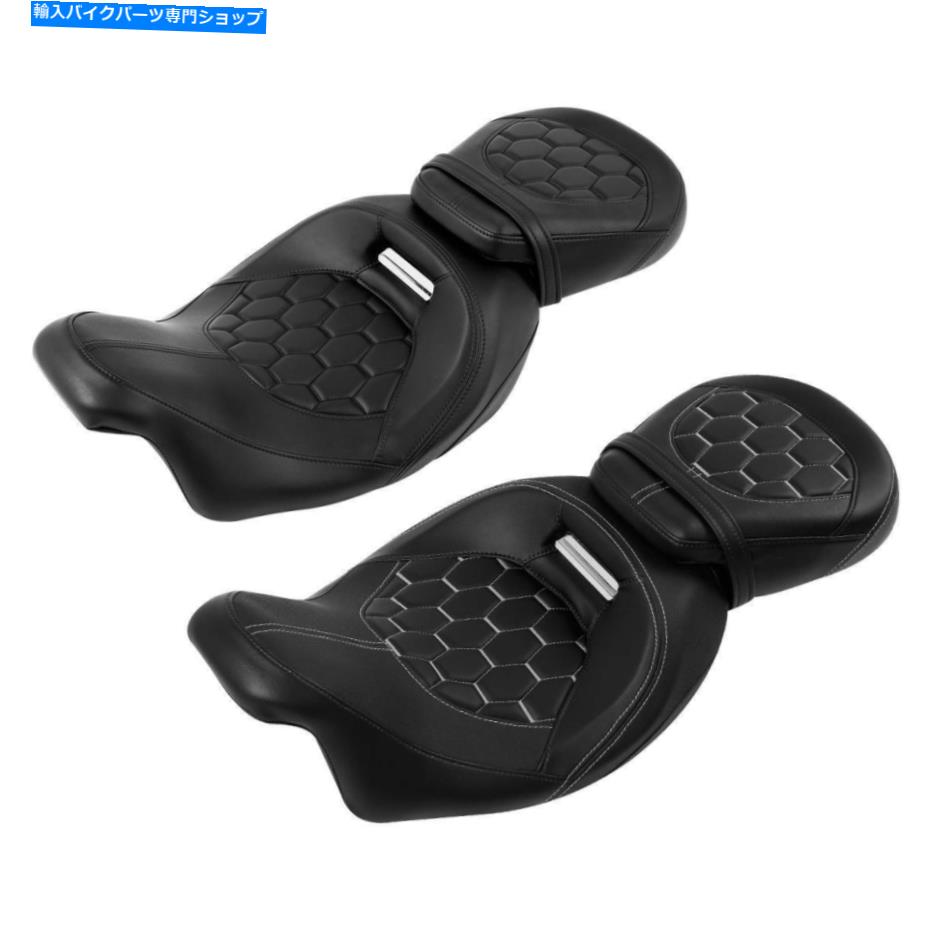 シート ハーレーツーリングモデルElectra Glide Flht 2009-2021のためのドライバーの助手席シートフィット Driver Passenger Seat Fit For Harley Touring Models Electra Glide FLHT 2009-2021【並行輸入品】