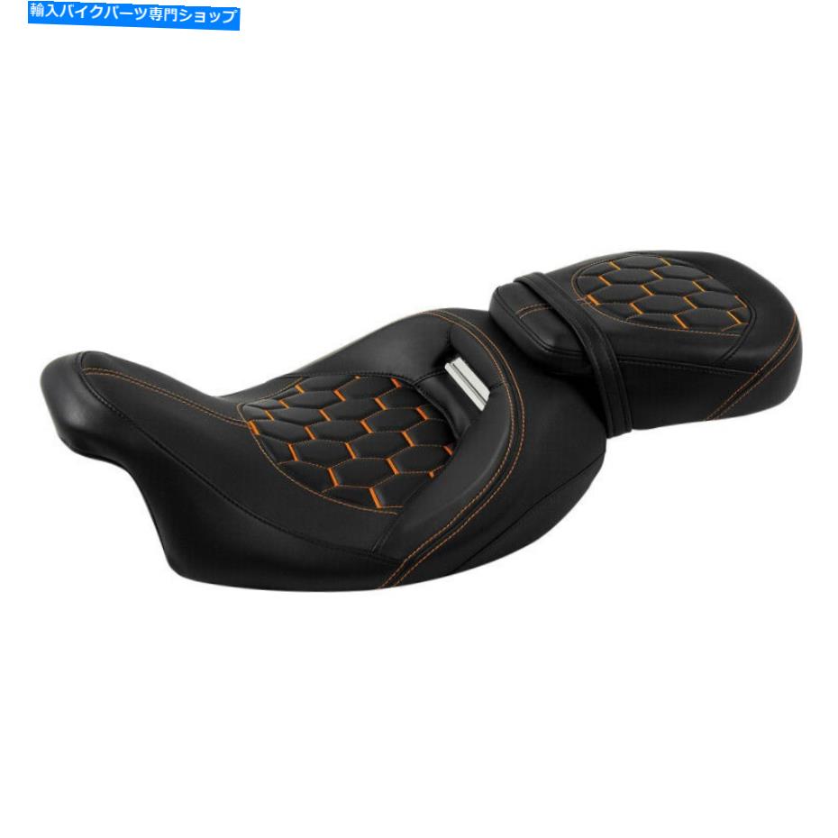 シート ハーレーツーリングCVOストリートグライド2009-2021 2020のためのドライバー＆旅客席フィット Driver & Passenger Seat Fit For Harley Touring CVO Street Glide 2009-2021 2020【並行輸入品】