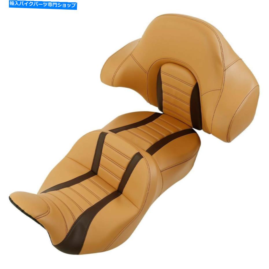 シート 黄色の運転席旅客席の背もたれがハーレーツーリングロードキング2014-2021 Yellow Driver Passenger Seat Backrest Fit For Harley Touring Road King 2014-2021【並行輸入品】