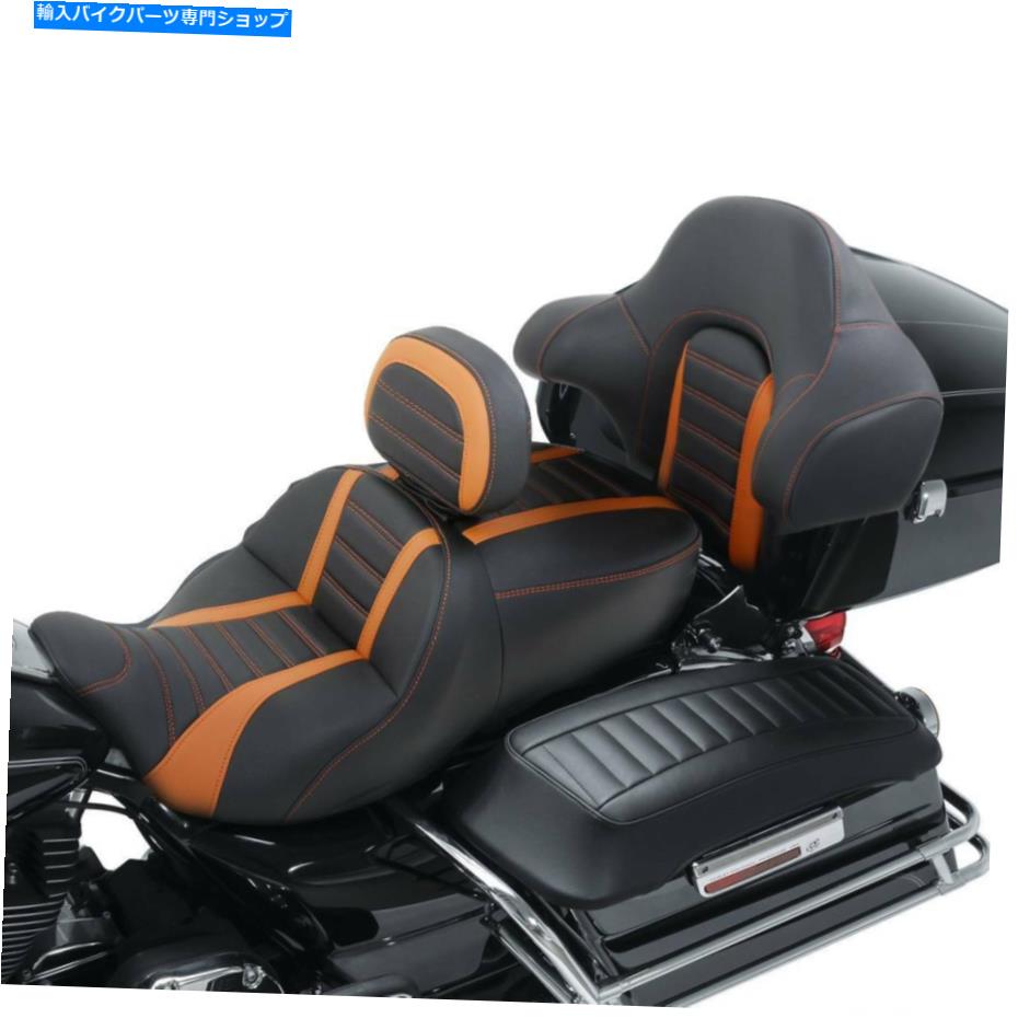 シート ライダードライバー＆旅客シート背もたれの背もたれのためのハーレーツーリングトライグライド14-21 Rider Driver & Passenger Seat Backrest Fit For Harley Touring Tri Glide 14-21【並行輸入品】