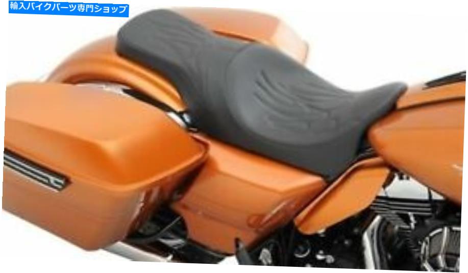 シート ドラッグスペシャリーシート捕食者2アップフレームステッチfor Harley Flht Flhr Fltr Flhx Drag Specialties Seat Predator 2-Up Flame Stitch for Harley FLHT FLHR FLTR FLHX【並行輸入品】