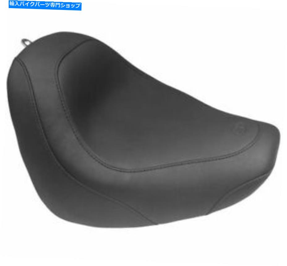 シート マスタングワイドトリプターソロシート滑らかな黒2018ハーレーソフトファットボブ75704 Mustang Wide Tripper Solo Seat Smooth Black 2018 Harley Softail FatBob 75704【並行輸入品】