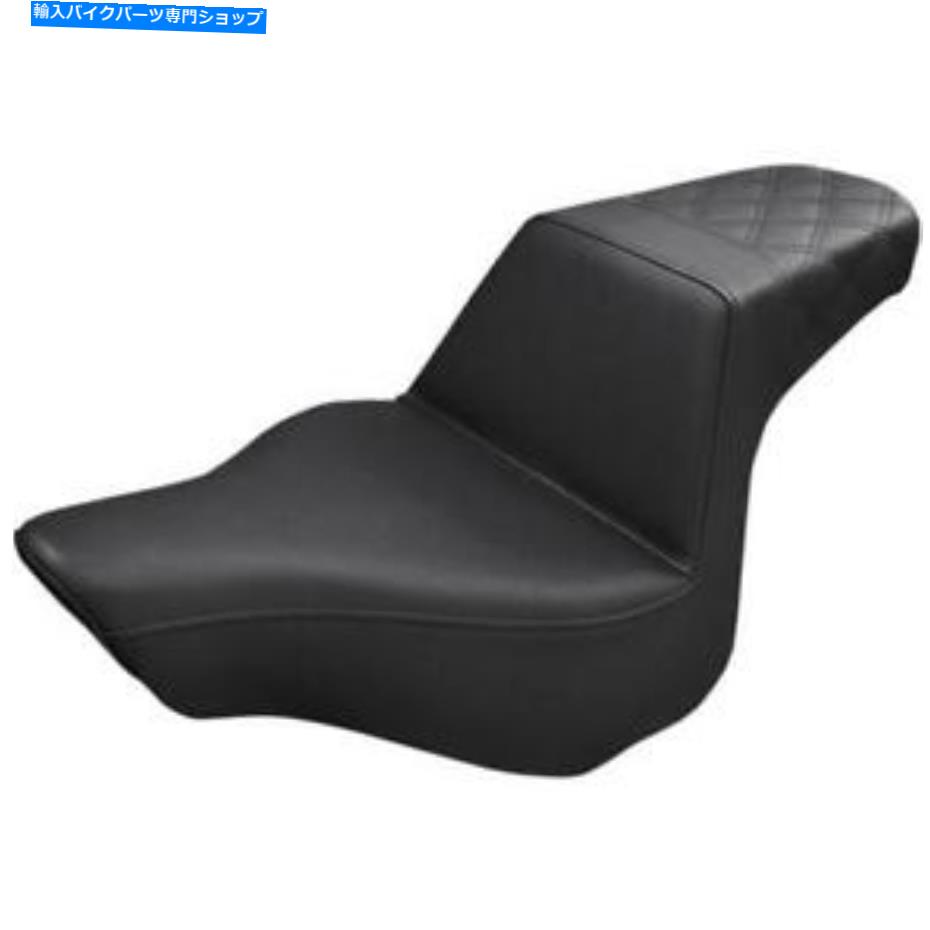 シート SADDLEMEN 813-27-173 LSステップアップシート - 黒の滑らか Saddlemen 813-27-173 LS Step-Up Seat - Black Smooth【並行輸入品】