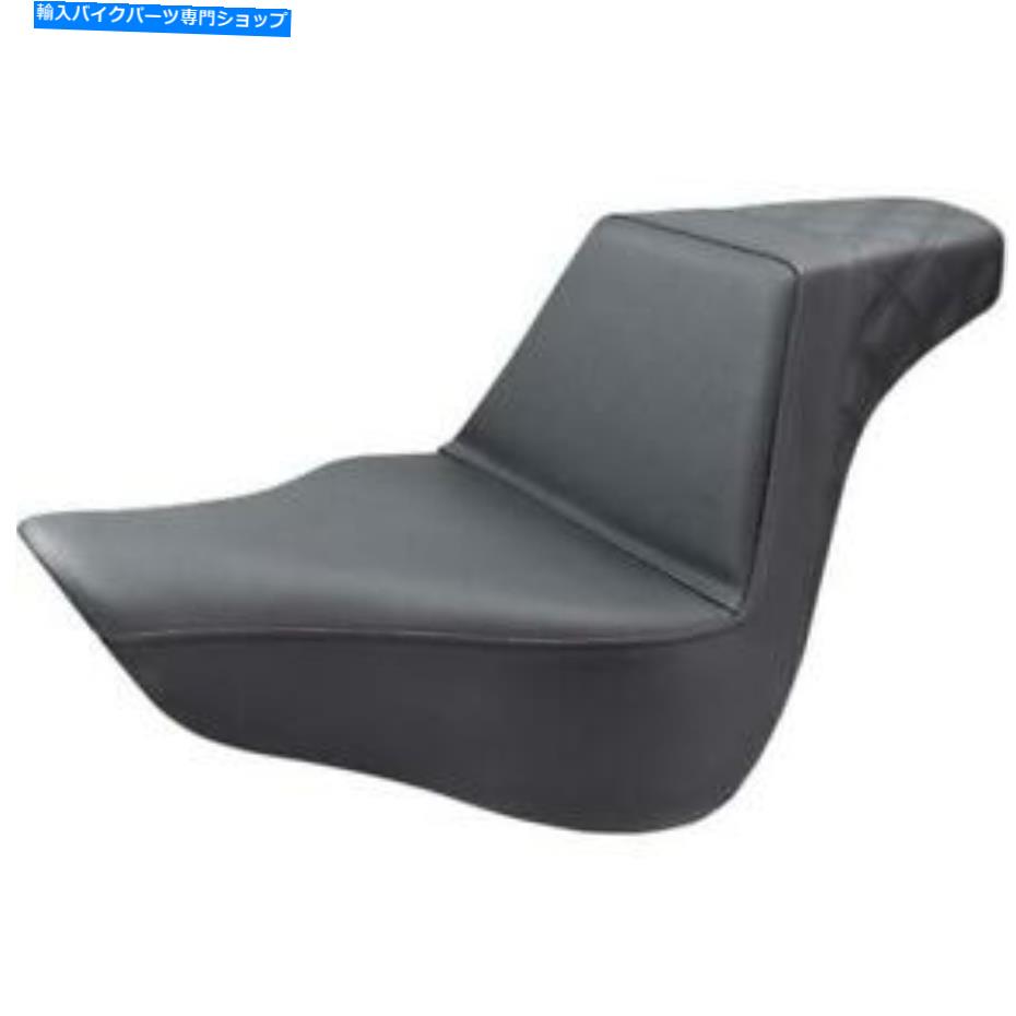 シート SADDLEMEN 818-27-173 LSステップアップシート - ブラックスムーズ Saddlemen 818-27-173 LS Step-Up Seat - Black Smooth【並行輸入品】