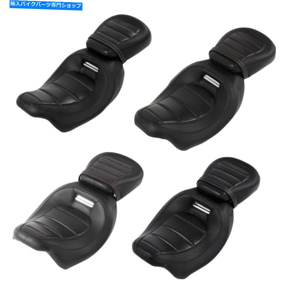 シート ブラックライダー運転席旅客ピリオンフィットハーレーストリートロードグライド09-21 Black Rider Driver Seat Passenger Pillion Fit For Harley Street Road Glide 09-21【並行輸入品】