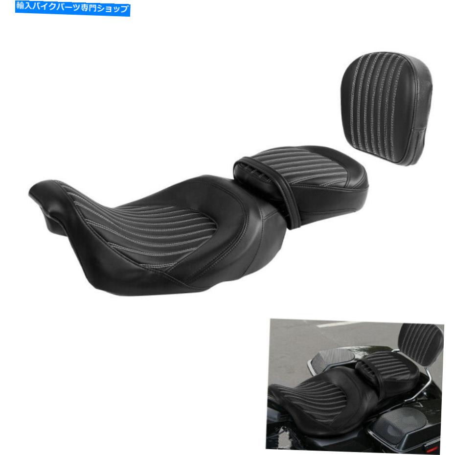 シート 運転席の助手席w /パッドフィットharley touring Electra Glide 2009-2021 2020 Driver Passenger Seat w/ Pad Fit For Harley Touring Electra Glide 2009-2021 2020【並行輸入品】