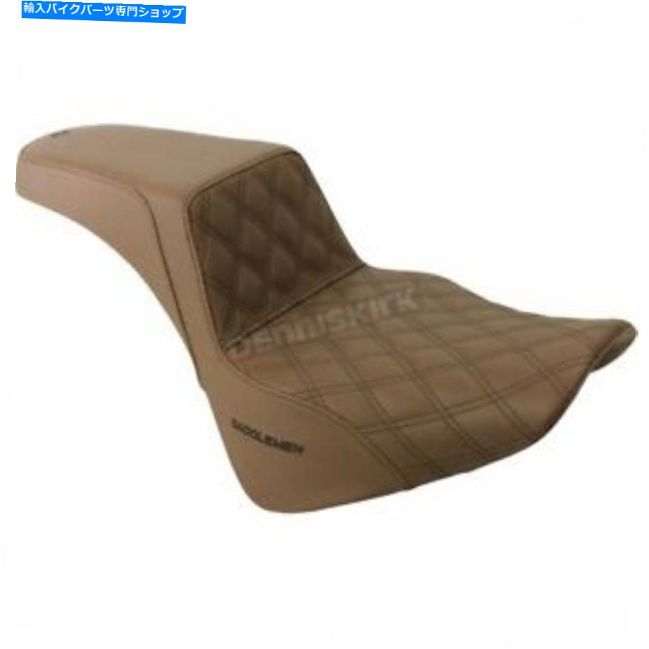シート サドルメンブラウンフロントラティスステッチステップアップシート - 818-33-172BR Saddlemen Brown Front Lattice Stitch Step Up Seat - 818-33-172BR【並行輸入品】