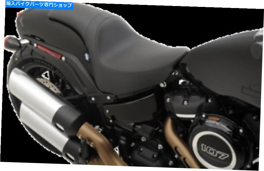 シート Drag Specialtiesブラック・デプレーター2アップシート18~19ハーリー・ダビッドソンFatbob FXFB Drag Specialties Black Predator 2 up Seat for 18-19 Harley Davidson Fatbob FXFB【並行輸入品】