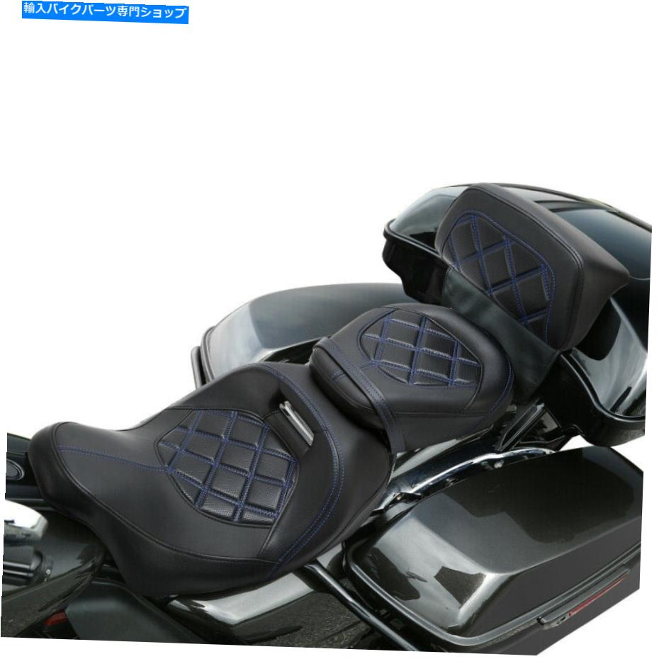 シート ドライバー＆旅客席の背もたれの背もたれフィットCVOツーリングストリートグライド2014アップ Driver & Passenger Seat Backrest Fit For Harley CVO Touring Street Glide 2014-Up【並行輸入品】