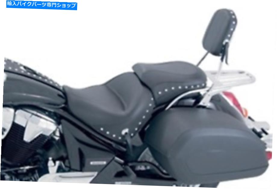 シート マスタングワイドツーリングツーピースシート - 76070 Yamaha XVS1300 V STARなど Mustang Wide Touring Two-Piece Seat - Studded 76070 YAMAHA XVS1300 V Star etc【並行輸入品】｜Us Custom Parts Shop USDM