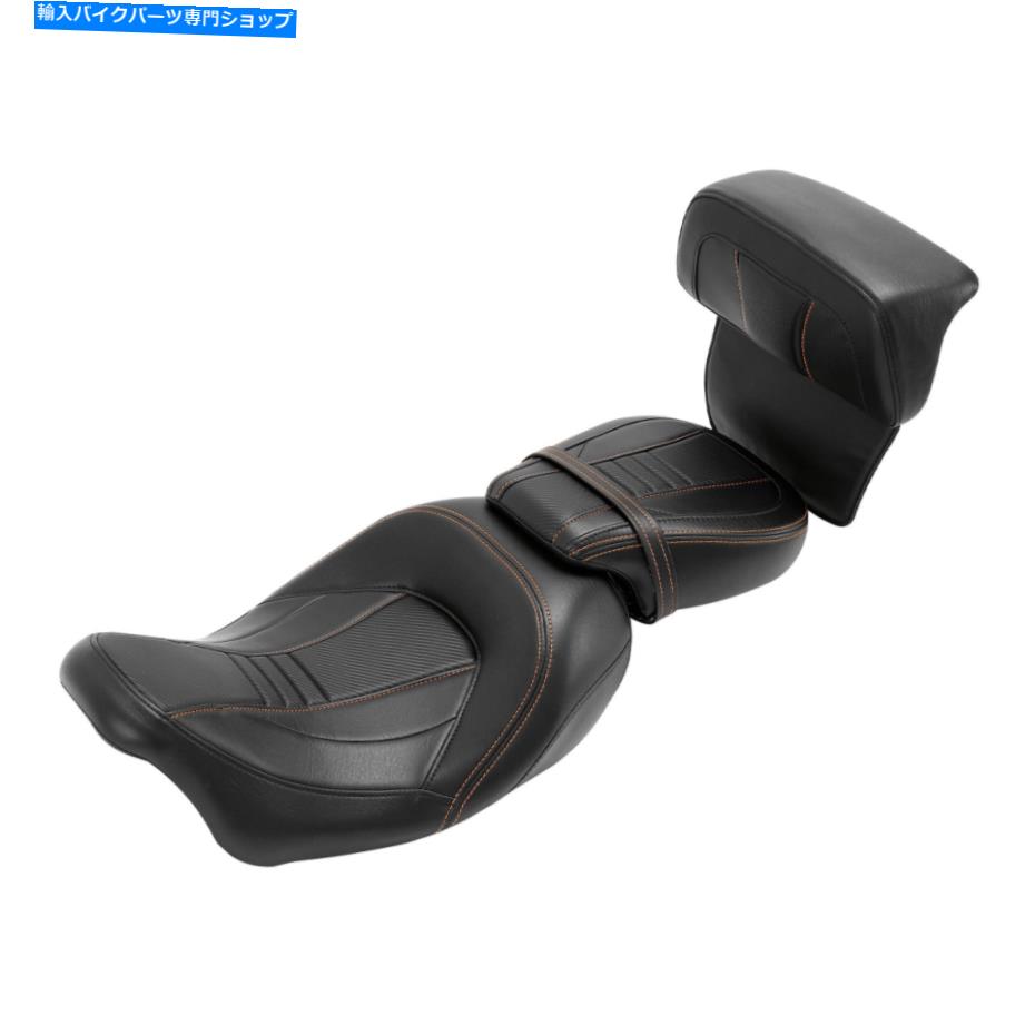 シート ハーレーロードストリートグライド14-21のためのライダードライバーの助手席の背もたれのパッドフィット Rider Driver Passenger Seat Backrest Pad Fit For Harley Road Street Glide 14-21【並行輸入品】